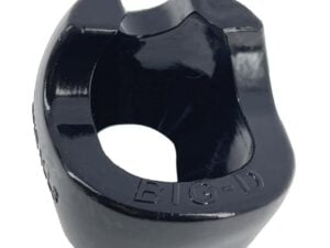 Oxballs Big D Cockring - Black, Thick Flexible TPR for Extra Size and Comfort