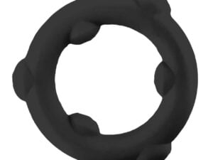 Oxballs Spinner Single Silicone Ring - Black for Intense Play and Comfort