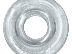 Oxballs Rimz Single Ring - Clear, Soft Plush Grip Cock and Ball Ring for Extended Comfort