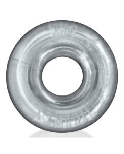 Oxballs Rimz Big Single Ring - Clear, Larger Comfort-Fit Cockring with Plush Extended Lips