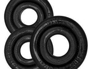 Oxballs Rimringz Multi Size 3 Pack of Cock Rings - Black