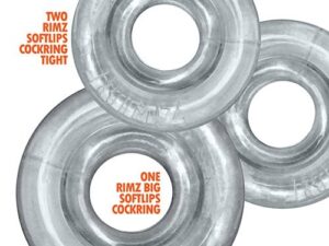 Oxballs Rimringz Multi Size 3 Pack of Cock Rings - Clear