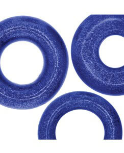Oxballs Cockpack Multi-Design 3 Pack Cockrings – Blue Fire