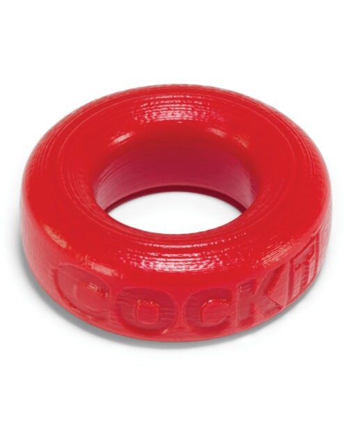 Oxballs Cock-T Silicone Cockring - Red for Comfortable, Bulky Enhancement