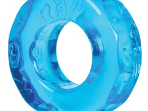 Oxballs Atomic Jock Sprocket Cockring – Ice Blue – Comfortable Stretchy TPR Design