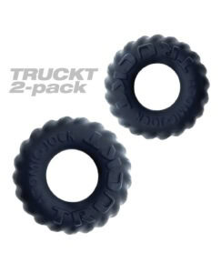 Oxballs TruckT Cock & Ball Ring Set – Night Pack of 2, Flexible Silicone for Enhanced Performance