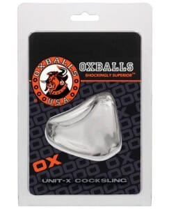 Oxballs Unit X Cock Sling - Clear | Ergonomic, Stretchy Male Enhancement Device