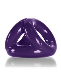 Oxballs Tri Sport Cocksling in Eggplant - Adjustable 3-Ring Design for Enhanced Performance
