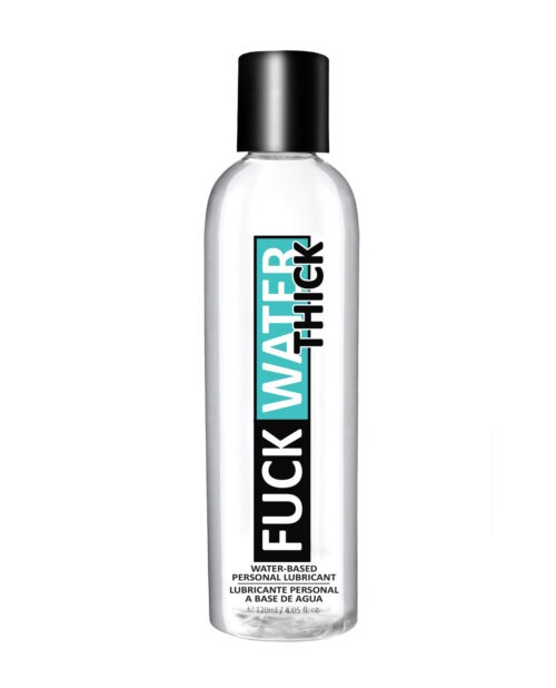 Fuck Water Thick Clear H2O Lubricant – 4 oz, Water-Based, Extra Thick Formula with Vitamin E, Made in USA