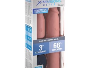Fantasy X-tensions Elite 9″ Sleeve Vibrating 3″ Plug with Remote – Light by Pipedream Products