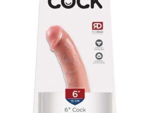 King Cock 6" Dildo by Pipedream Products - Realistic Ivory Vibrating Dildo