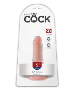 King Cock 5" Flesh Dildo by Pipedream Products - Realistic Ivory Phthalate-Free Adult Toy