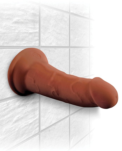 King Cock Plus 6" Triple Density Brown Dildo by Pipedream Products - Image 3