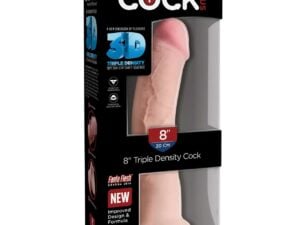 King Cock Plus 8-Inch Triple Density Dildo by Pipedream Products - Realistic Ivory Design