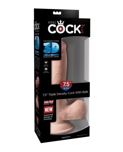 King Cock Plus 7.5 inch Triple Density Cock with Balls by Pipedream Products