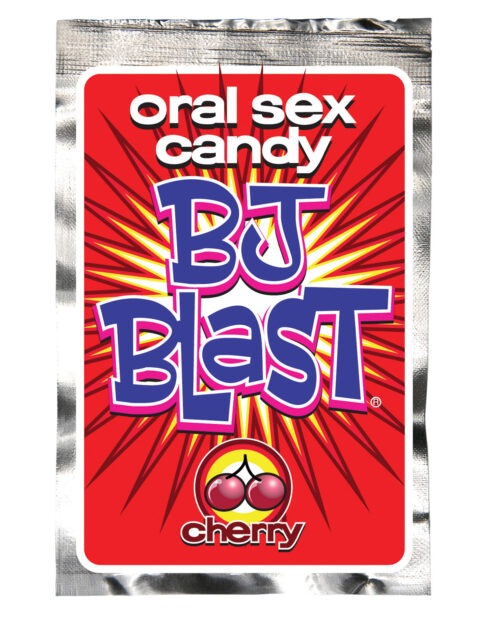 Pipedream Products BJ Blast Oral Sex Candy - Cherry | Edible Fizzing, Popping & Bursting Treat for Couples