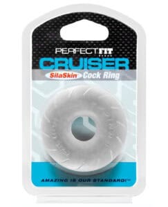 Perfect Fit SilaSkin Cruiser Ring 2.5 Inches Opaque White – Comfortable Penis Enhancement Toy