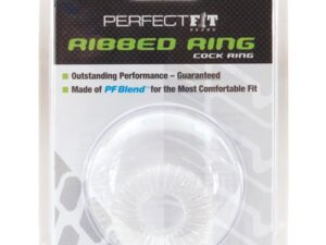 Perfect Fit Ribbed Ring - Clear | Durable Silicone and TPR Cock Ring for Comfort and Longevity