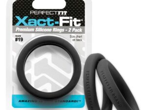 Perfect Fit Xact-Fit #19 Penis Enhancement Cock Ring Pack of 2 by Perfect Fit
