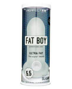 Perfect Fit Fat Boy Original Ultra Fat Sheath - 5.5 inch Clear Silicone Penis Enhancement