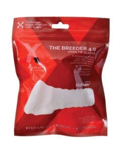 Xplay Gear The Breeder Sleeve 4.0 Clear – Penis Enhancement Sheath with Open-Tip Design and Textured Girth