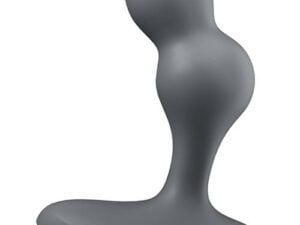 Satisfyer Deep Diver Anal Vibrator – Grey, Medium – App-Controlled Waterproof Silicone