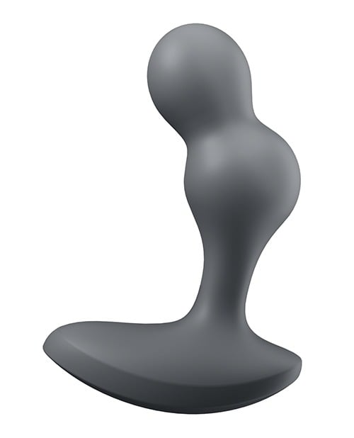 Satisfyer Deep Diver Anal Vibrator - Grey, Medium - App-Controlled Waterproof Silicone
