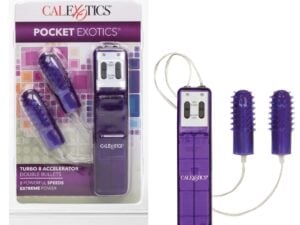 Pocket Exotics Turbo 8 Accelerator Double Bullets - Purple