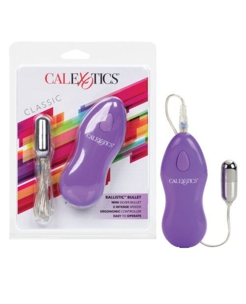 California Exotic Novelties Ballistic Mini Bullet Vibrator with Purple Controller