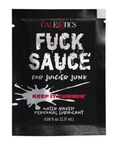 Fuck Sauce Water Based Personal Lubricant Sachet - 0.08 oz by California Exotic Novelties