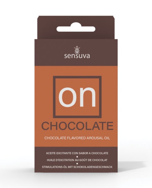 On Arousal Oil Medium Box – 5 ml Chocolate by Sensuva for Enhanced Sensation and Natural Lubrication