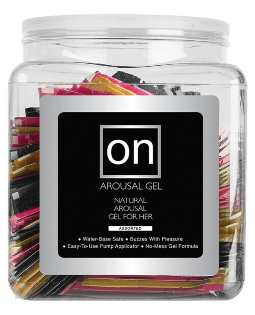 On for Her Arousal Gel Single Use Packet Tub – Assorted Flavors by Sensuva