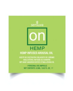 On Hemp Arousal Oil – Sensuva and Valencia Naturals, Single Use Ampoule Pack