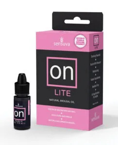 On Lite Arousal Oil Medium Box - 5 ml by Sensuva Enhance Sensation and Intimacy Naturally