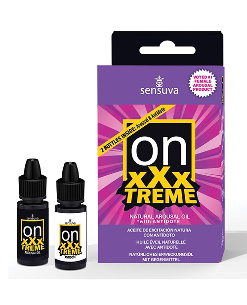 On XXXtreme Arousal Oil Medium Box – Sensuva & Valencia Naturals, 5 ml (2 Bottles) - Image 4