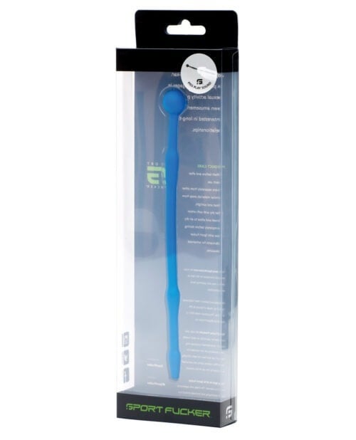 Sport Fucker Piss Play Sound - Blue - Medical Grade Silicone Urethral Sound for Men