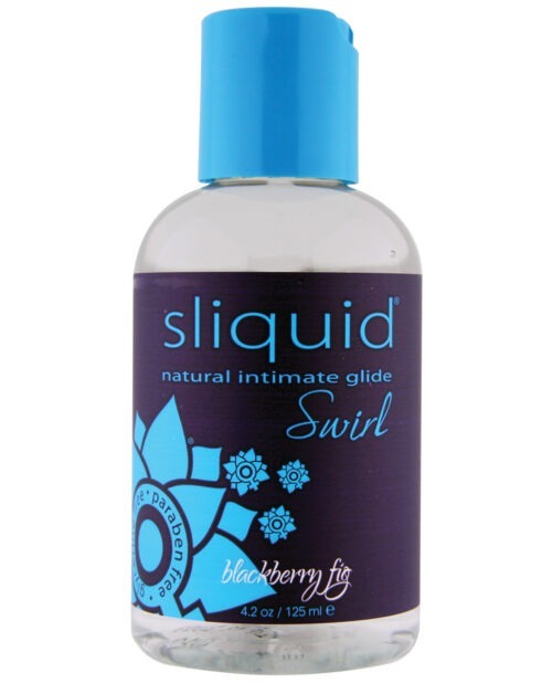 Sliquid Naturals Swirl Blackberry Fig Water-Based Flavored Lubricant - 4.2 oz