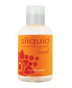 Sliquid Naturals Swirl Tangerine Peach Flavored Water-Based Lubricant - 4.2 oz