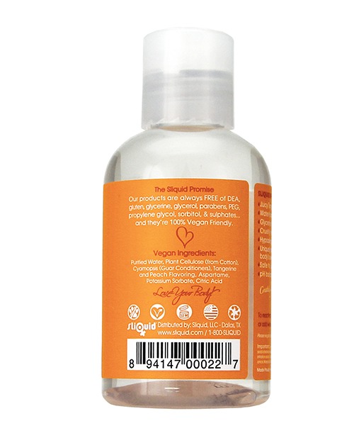 Sliquid Naturals Swirl Tangerine Peach Flavored Water-Based Lubricant - 4.2 oz - Image 4