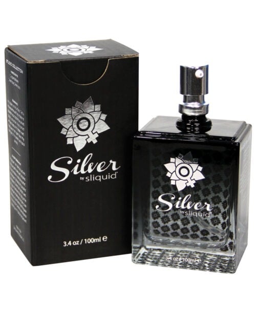 Sliquid Silver Studio Collection Personal Lubricant - 3.4 oz, Waterproof & Long-Lasting Silicone Lubricant from Sliquid