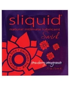Sliquid Naturals Swirl Strawberry Pomegranate Water-Based Lubricant - 0.17 oz