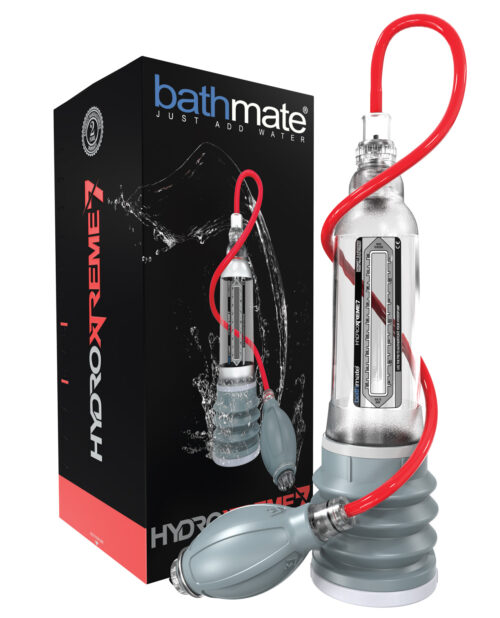 Bathmate HydroXtreme 7 Penis Enhancement Pump - Clear with Accessories Bundle