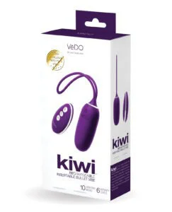 VeDO Kiwi Rechargeable Insertable Bullet Vibrator in Deep Purple