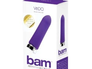 VeDO Bam Rechargeable Bullet - Into You Indigo | Powerful Waterproof Vibrator with 10 Modes