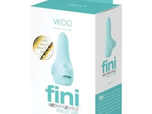 VeDO Fini Rechargeable Bullet Vibe – Turquoise | Powerful 10 Vibration Modes, Waterproof & Ergonomic Design