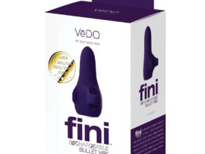 VeDO Fini Rechargeable Bullet Vibe - Purple, Waterproof Clitoral Stimulator with 10 Vibration Modes