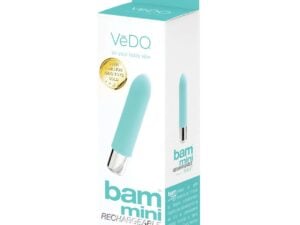 VeDO Bam Mini Rechargeable Bullet Vibrator - Turquoise
