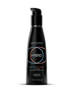Wicked Sensual Care Hybrid Lubricant – 4 oz Fragrance Free, Water-Based & Silicone Fusion