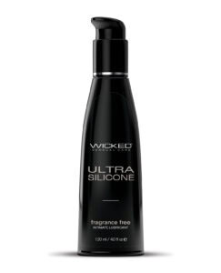 Wicked Sensual Care Ultra Silicone-Based Lubricant - 4 oz Fragrance-Free for Couples, Her, and Him