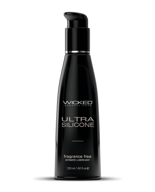 Wicked Sensual Care Ultra Silicone-Based Lubricant - 4 oz Fragrance-Free for Couples, Her, and Him